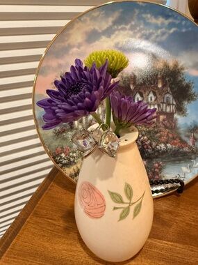 Crystal Drop Dangle Earrings in Clear Silver